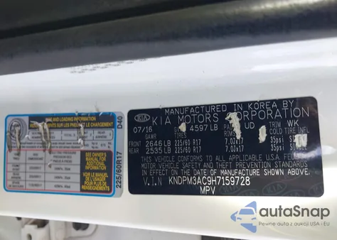 2017 Kia Sportage Lx from USA, damaged, VIN KNDPM3AC9H7159728